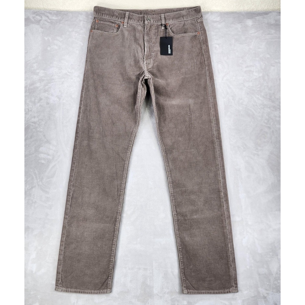 Buck Mason Ford Standard Mens 34x31 Brown Corduroy Straight Pants BM14123.929DKL